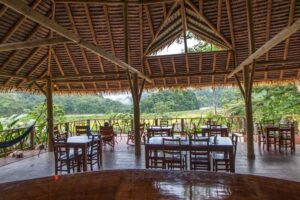 Dining Area at Rafiki Eco Lodge in Costa Rica