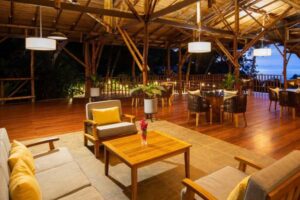Lounge at El Remanso Rainforest Wildlife Lodge