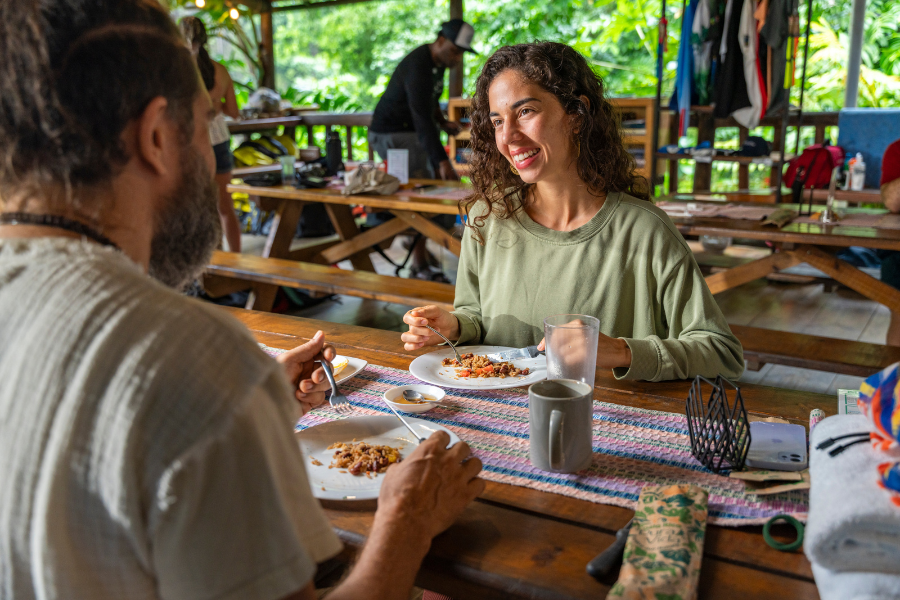 sustainable food at rios lodge
