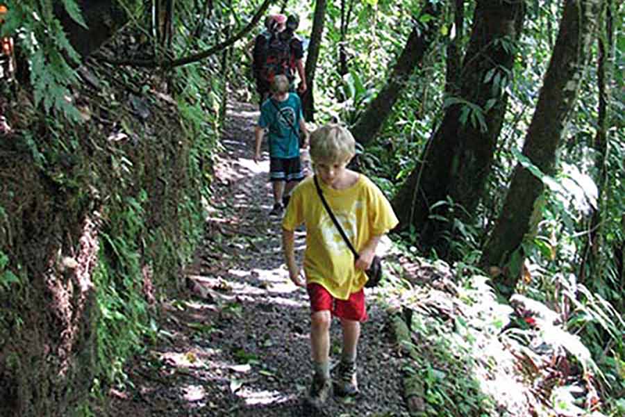 Hikers enjoying the trails at the Rios Lodge in Costa Rica