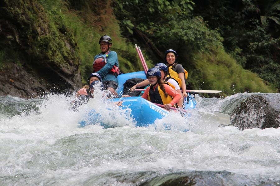 Amazing Pacuare River rafting on a Rios Lodge rainforest resort vacation