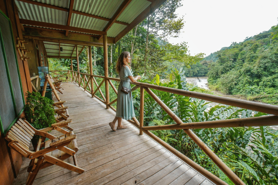 beautiful lodge views in at a Costa Rica ecolodge