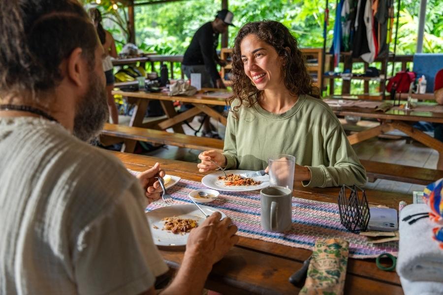 Costa Rica honeymoon meals - Rios Lodge Pacuare River