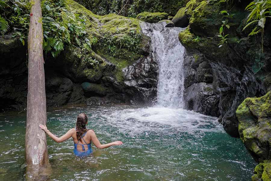 visit costa rican waterfall pools
